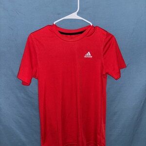 adidas Men’s Red Short Sleeve Athletic Tee